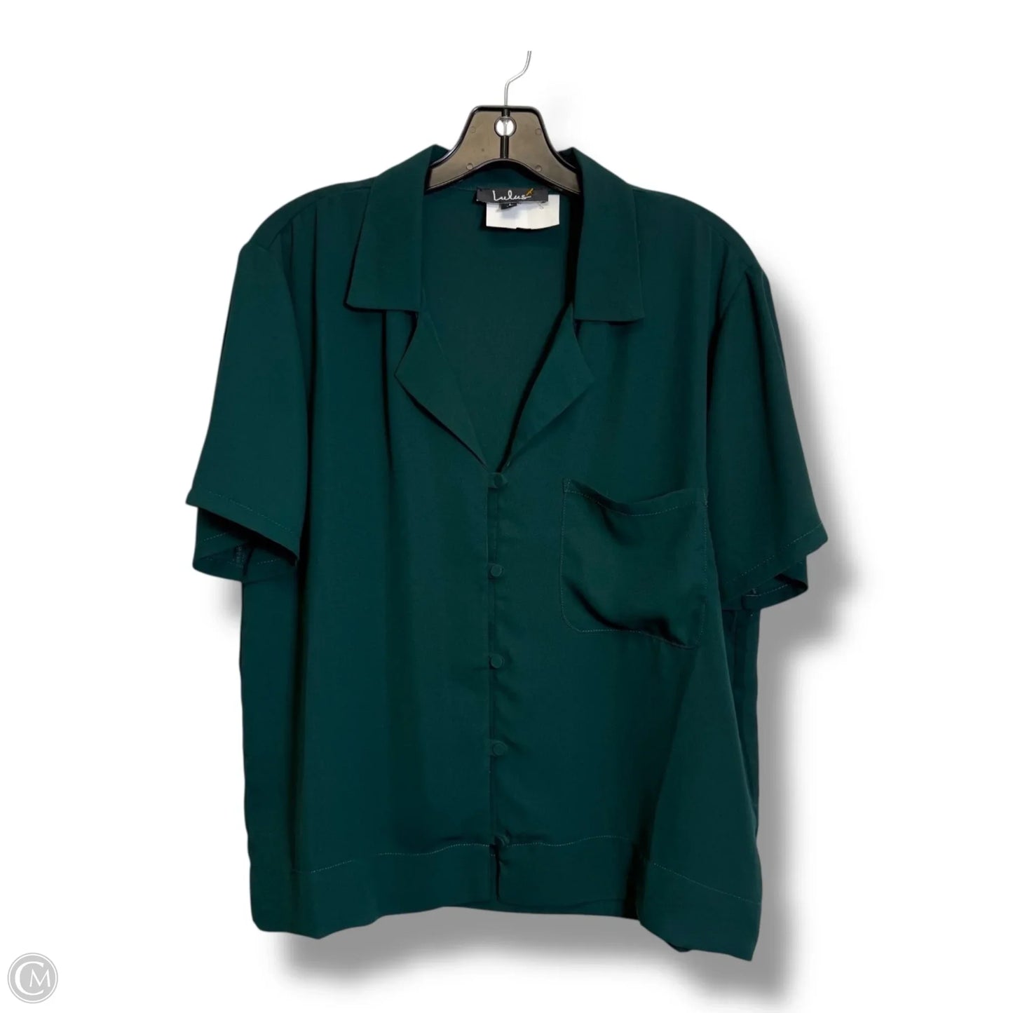 Top Short Sleeve By Lulus In Green, Size: L