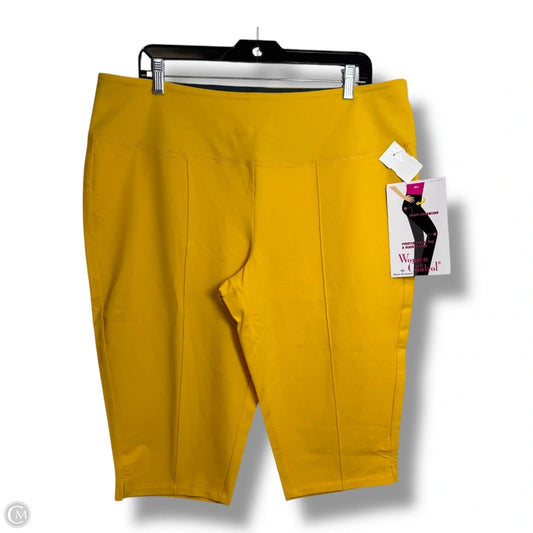 Shorts By Clothes Mentor In Yellow, Size: Xlp