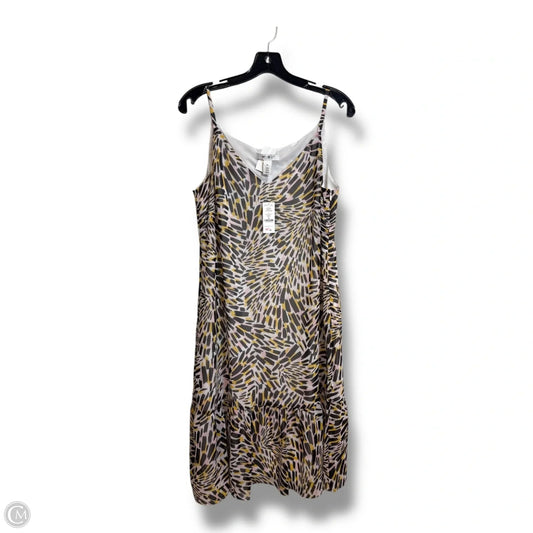Dress Casual Midi By White House Black Market In Multi-colored, Size: M