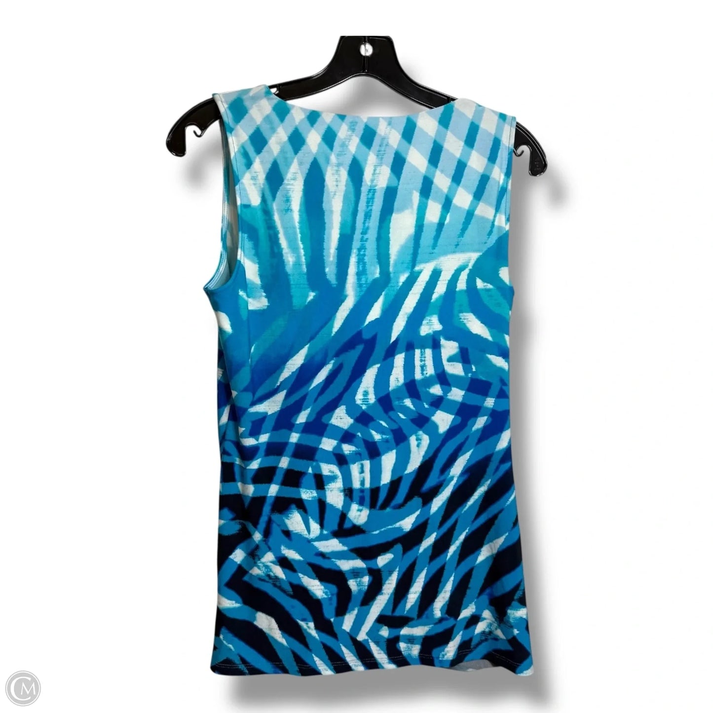Top Sleeveless By Calvin Klein In Blue, Size: S