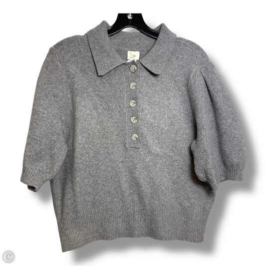 Sweater Short Sleeve By A New Day In Grey, Size: M