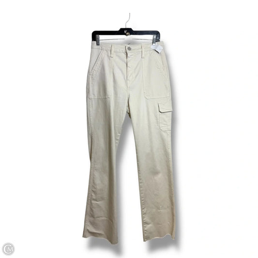 Jeans Flared By Hudson In Ivory, Size: 8
