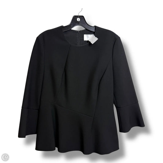 Top Long Sleeve By Hugo Boss In Black, Size: S