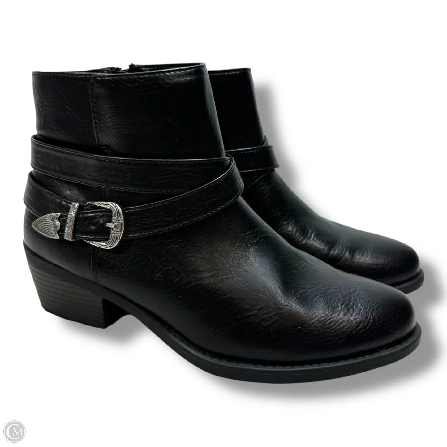 Boots Ankle Flats By Easy Street In Black, Size: 9