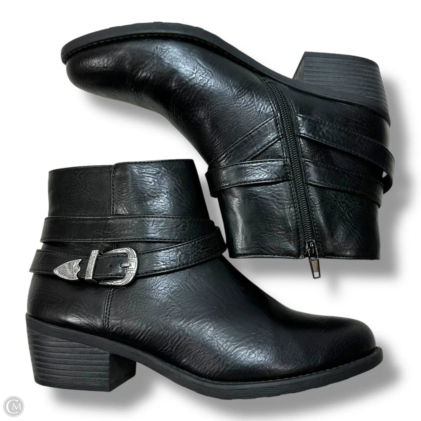 Boots Ankle Flats By Easy Street In Black, Size: 9