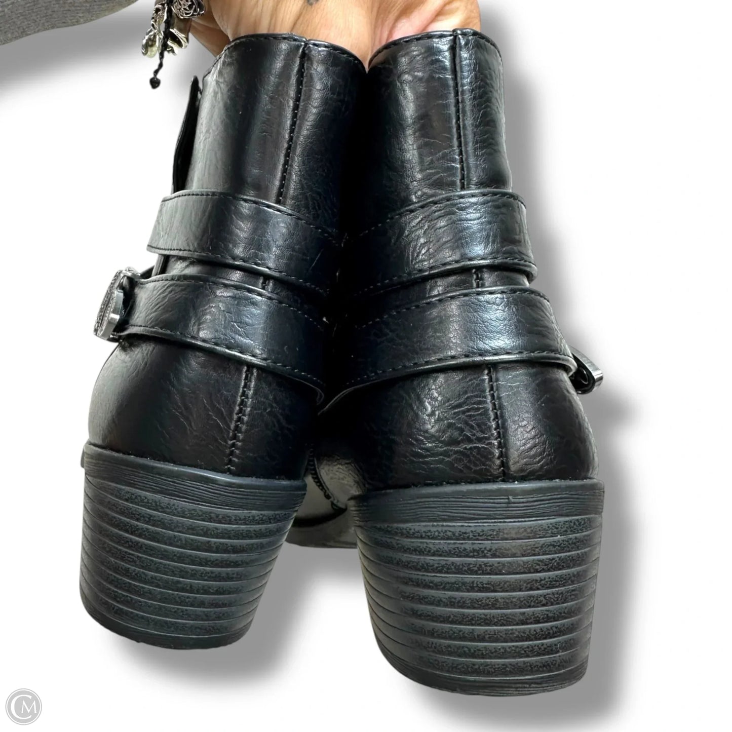 Boots Ankle Flats By Easy Street In Black, Size: 9