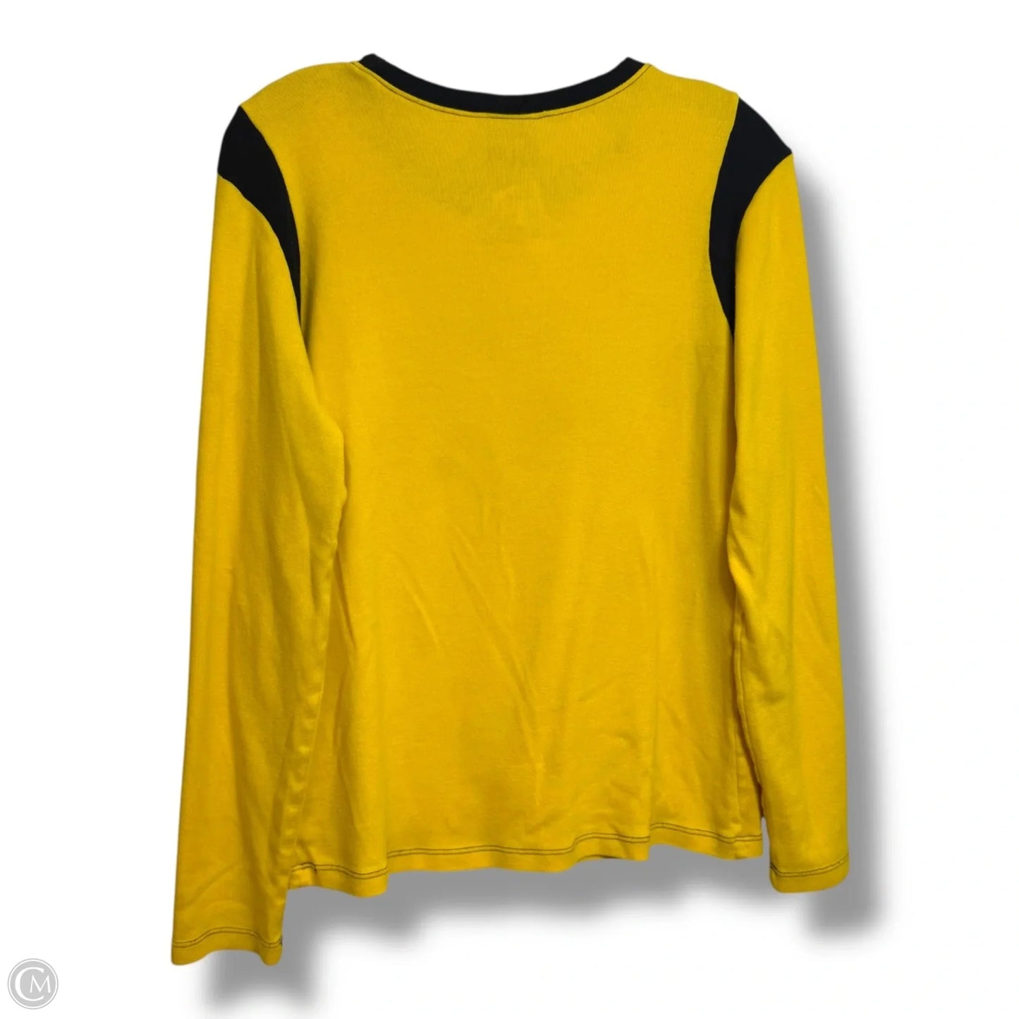 Pittsburgh Steelers Top Long Sleeve Basic By Nfl In Yellow, Size: S