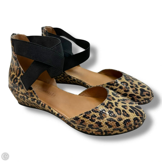 Sandals Heels Wedge By Kenneth Cole In Animal Print, Size: 8.5