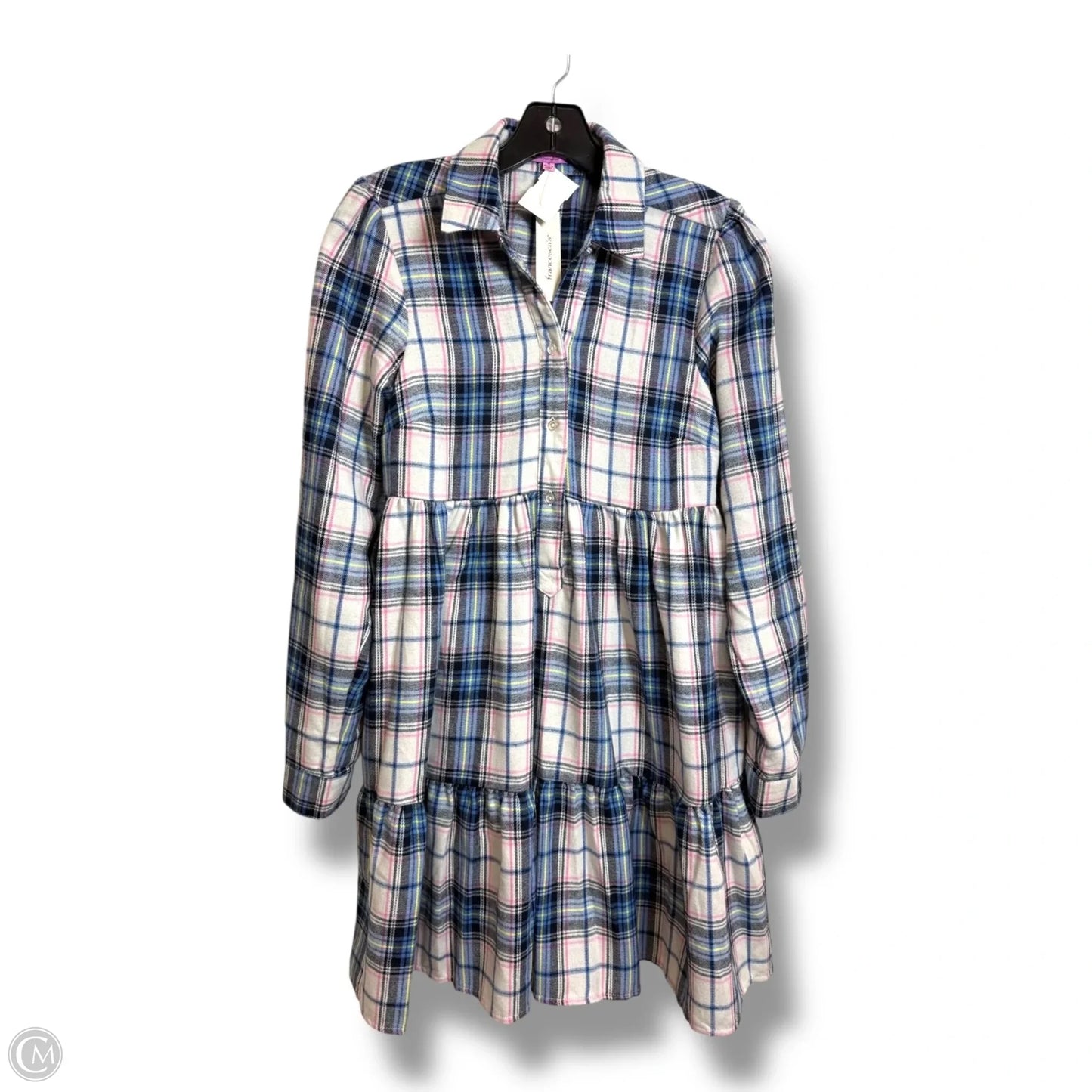 Dress Casual Short By Miami In Plaid Pattern, Size: S