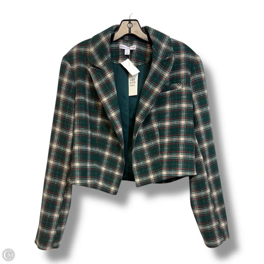 Blazer By Cme In Plaid Pattern, Size: M