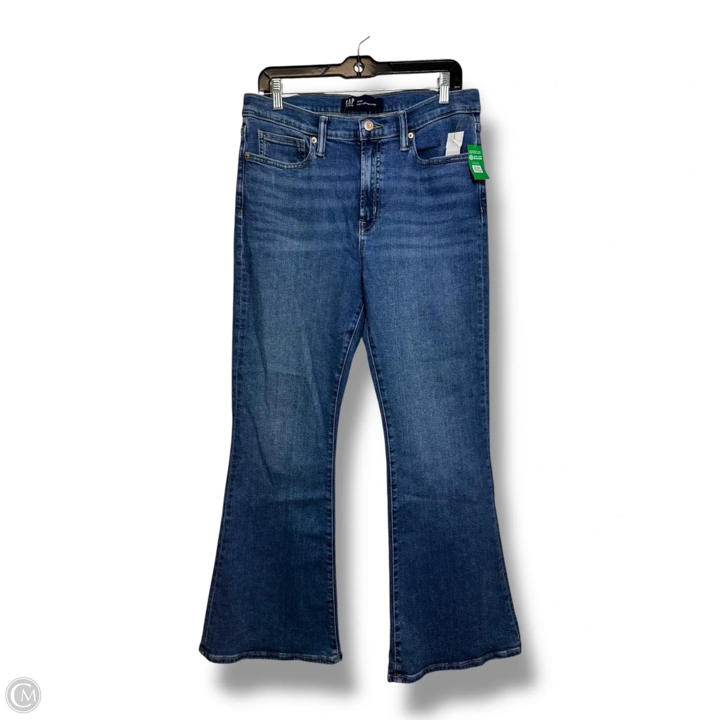 Jeans soft vintage Flared By Gap In Blue Denim, Size: 12
