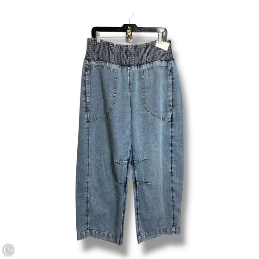 Jeans Cropped By Pilcro In Blue Denim, Size: M