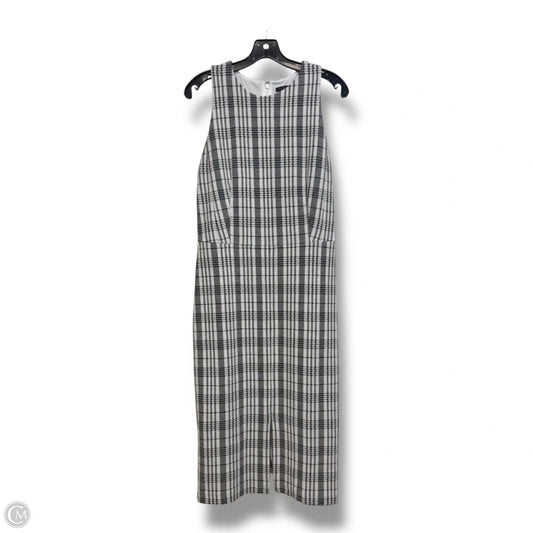 Dress Casual Midi By Ann Taylor In Black & White, Size: 10