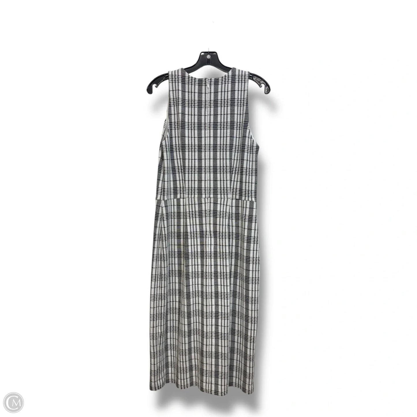 Dress Casual Midi By Ann Taylor In Black & White, Size: 10