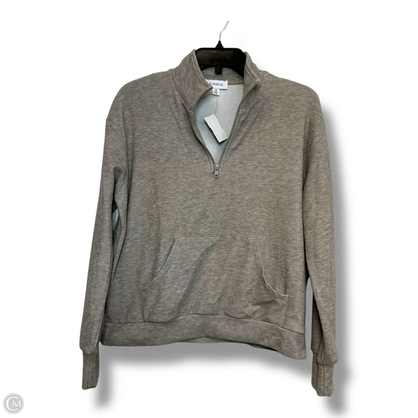 Top Long Sleeve By Evereve In Tan, Size: Xs
