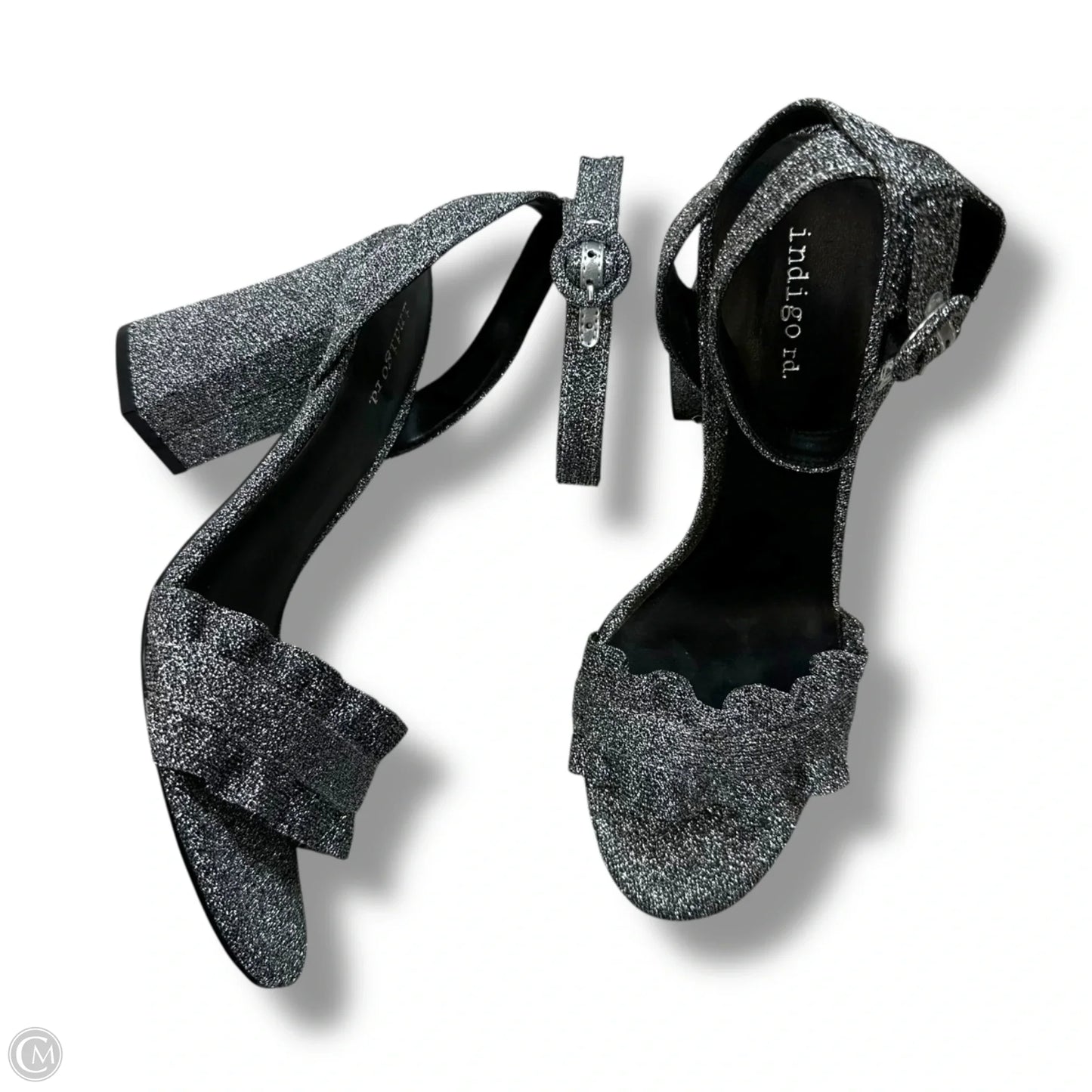 Shoes Heels Block By Indigo Rd In Silver, Size: 8.5