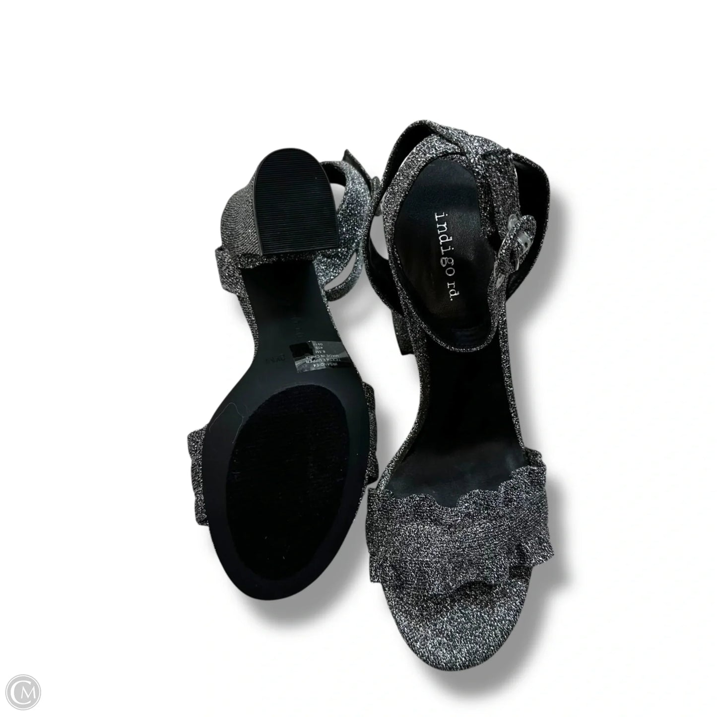 Shoes Heels Block By Indigo Rd In Silver, Size: 8.5