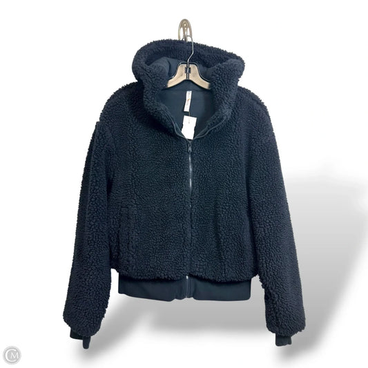 Jacket Fleece By Fabletics In Black, Size: M
