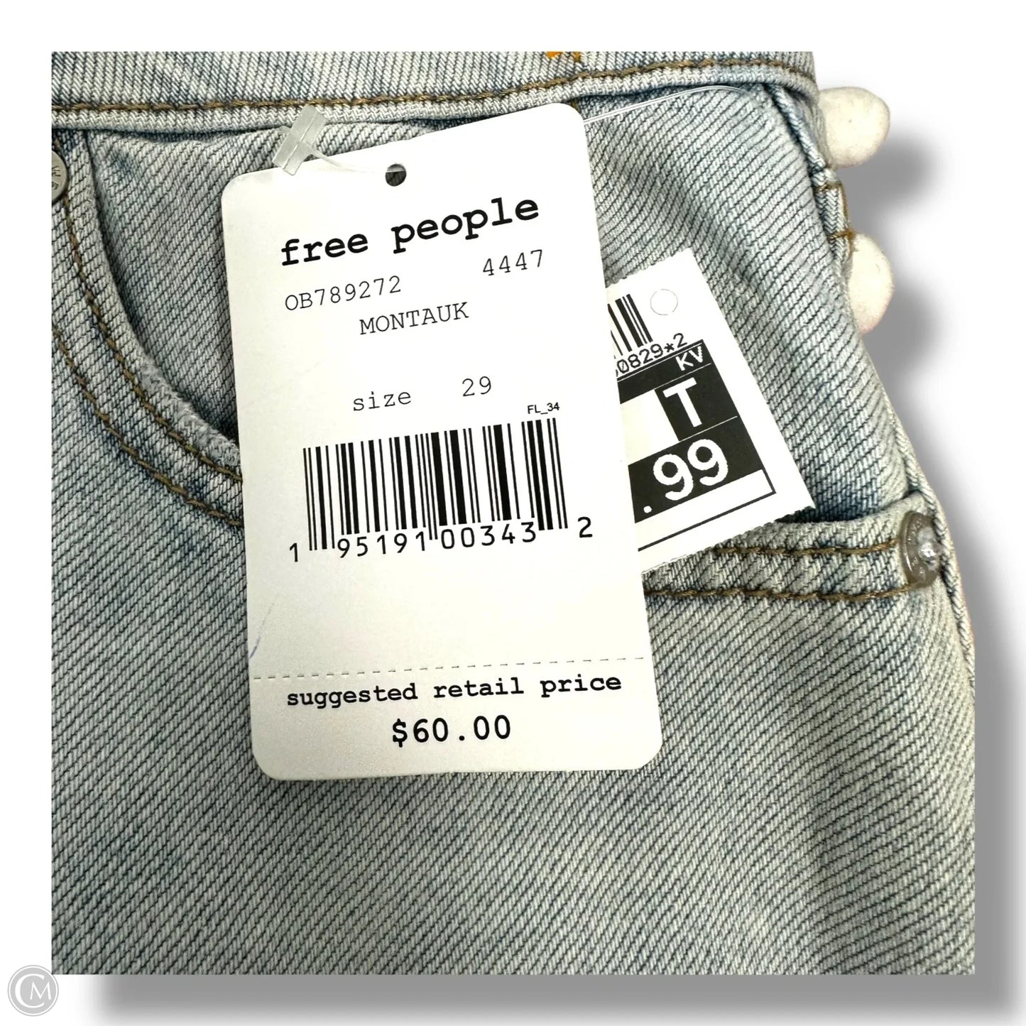 Skirt Mini & Short By We The Free In Blue Denim, Size: 8