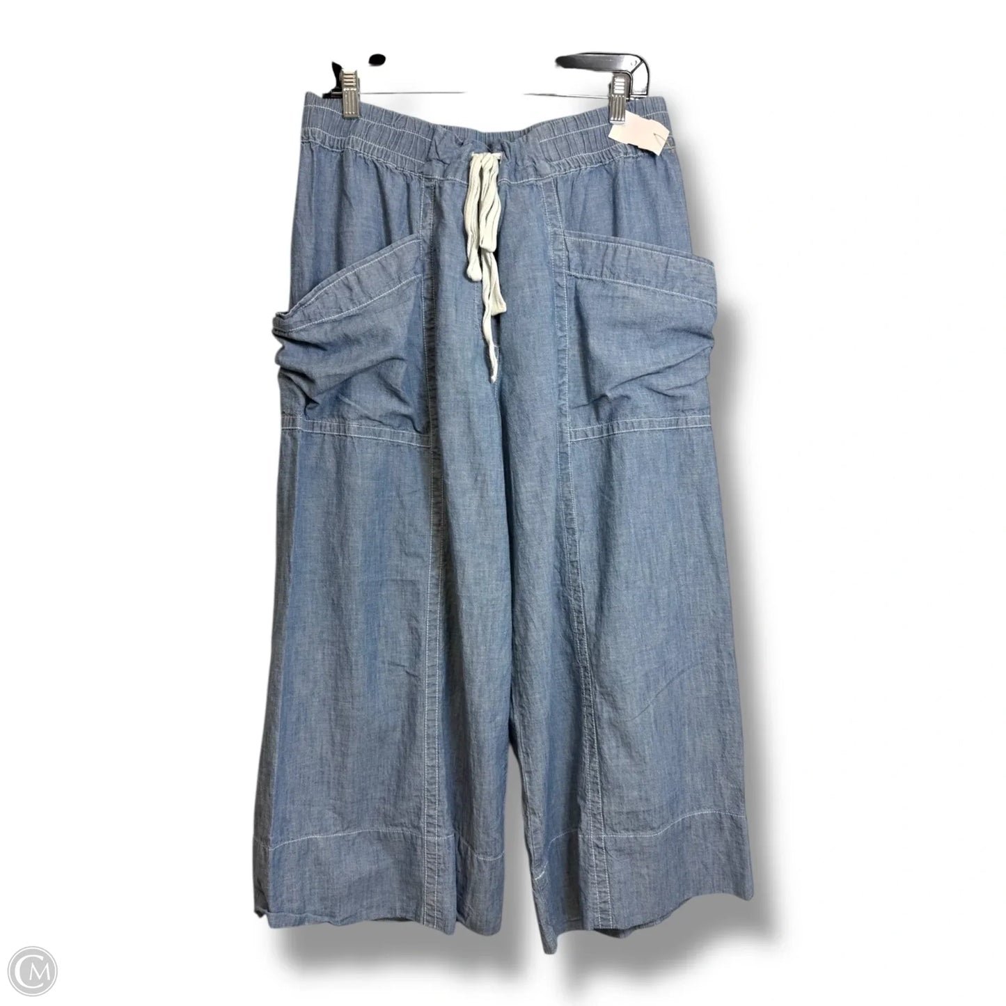 Capris By Maeve In Blue Denim, Size: L