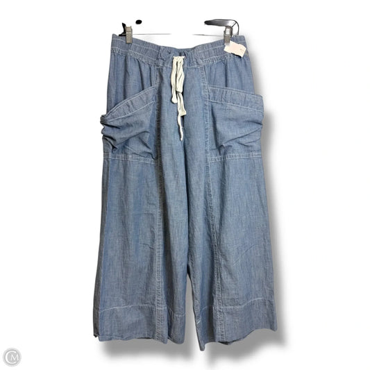 Capris By Maeve In Blue Denim, Size: L