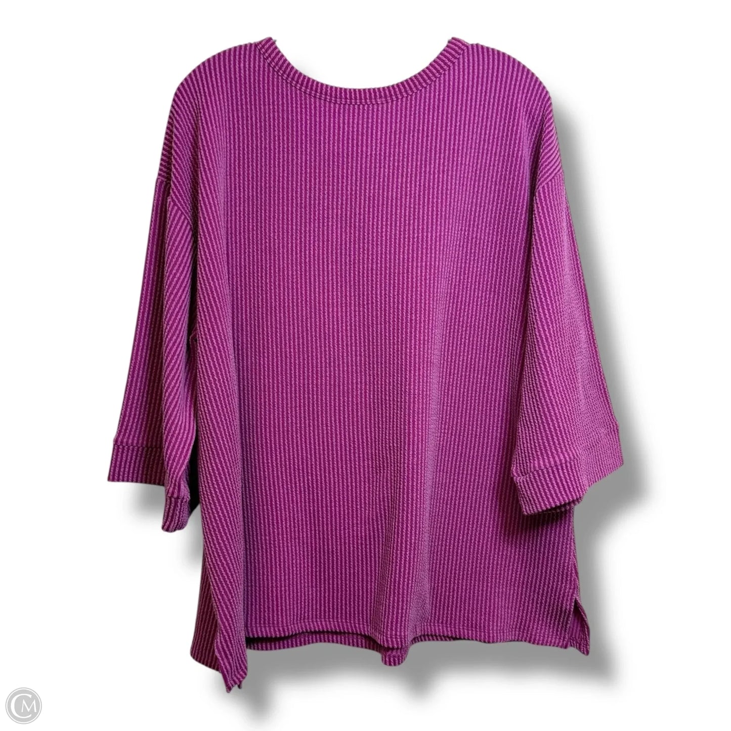Top Short Sleeve Basic By Andree By Unit In Purple, Size: Xl
