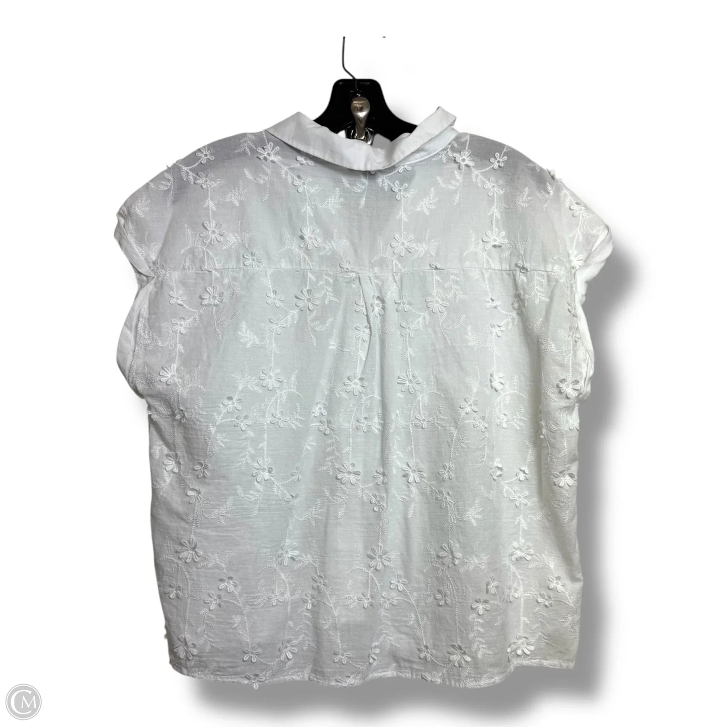 Top Sleeveless By Adrianna Papell In White, Size: M