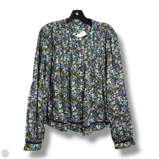 Top Long Sleeve By Old Navy In Floral Print, Size: Xl