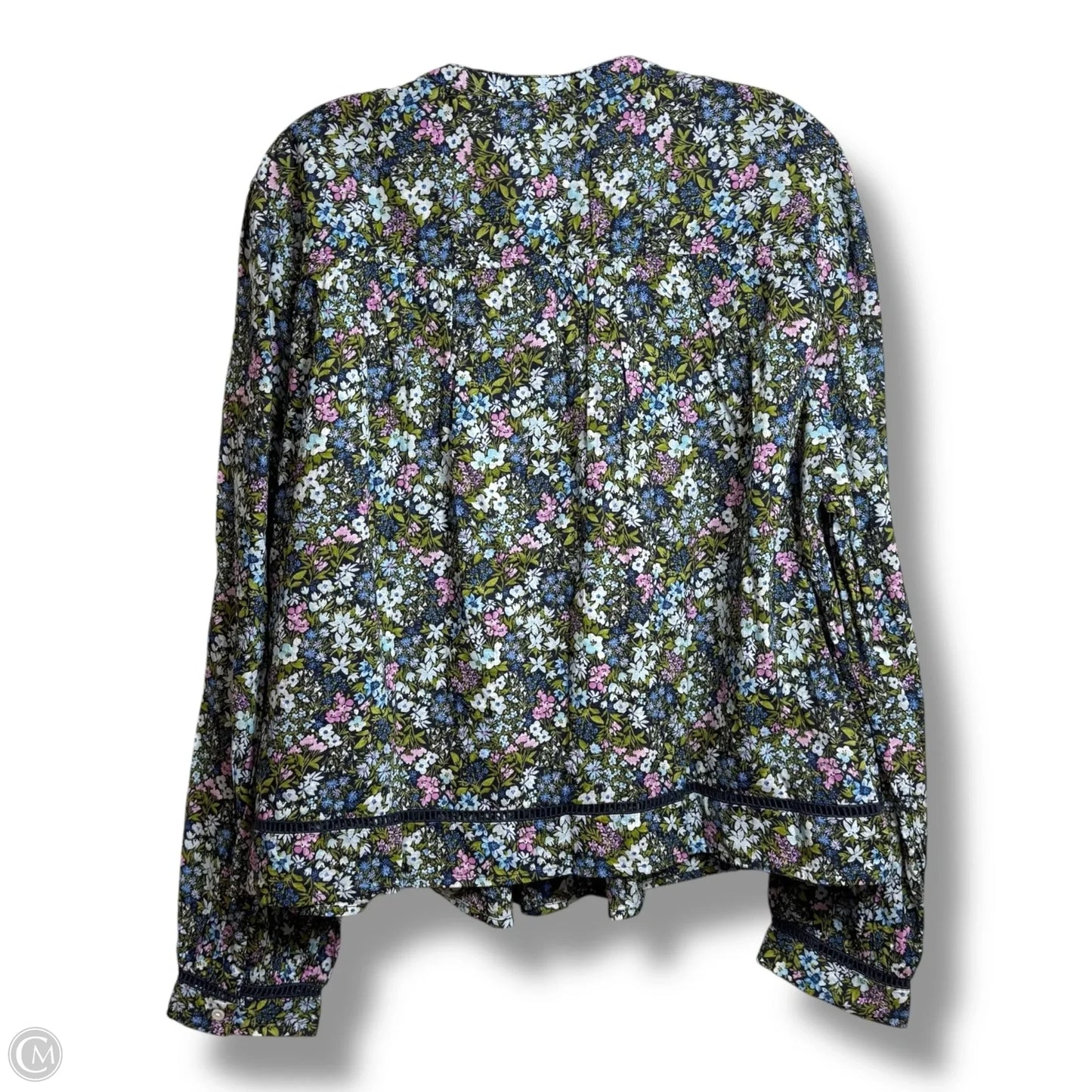 Top Long Sleeve By Old Navy In Floral Print, Size: Xl