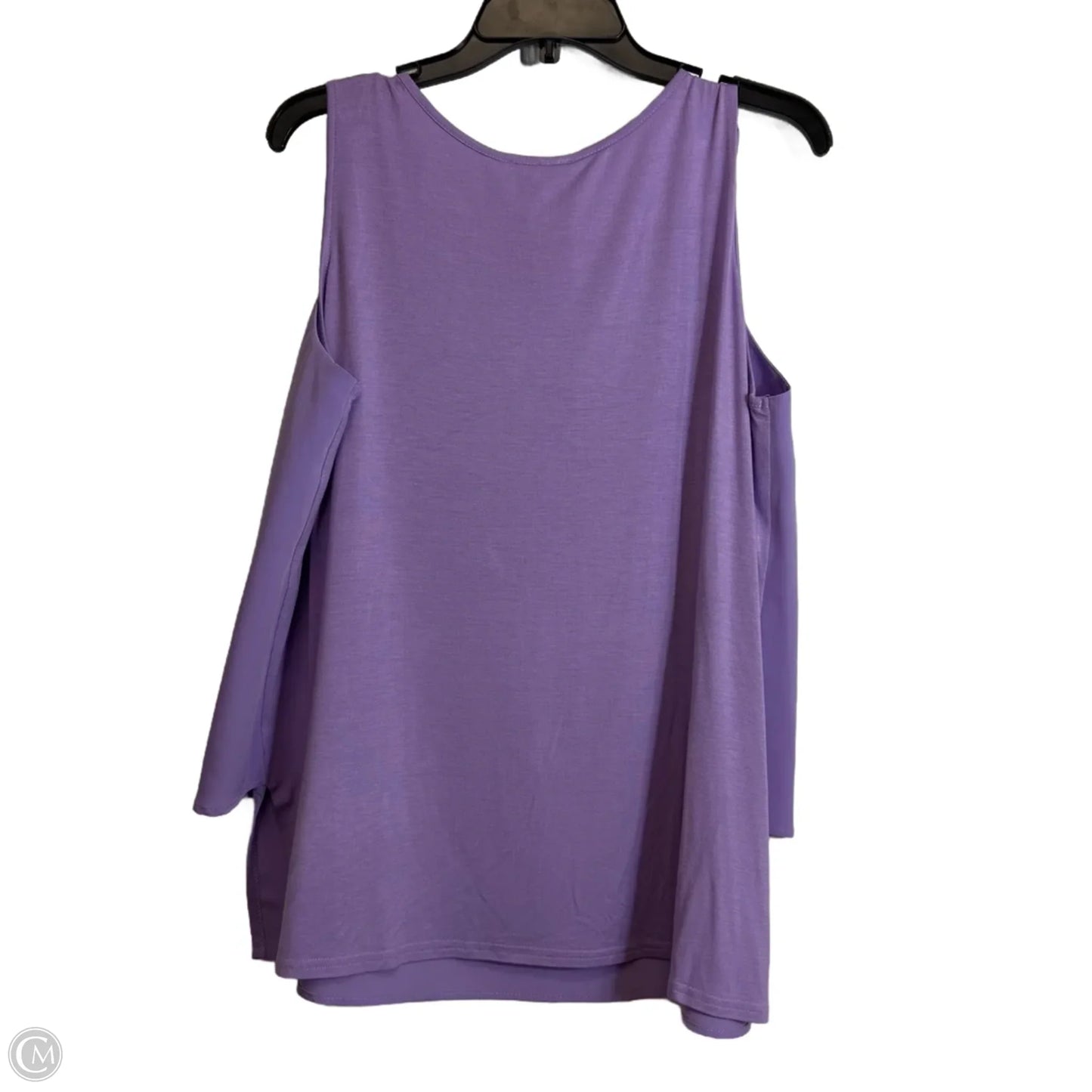 Top Sleeveless By Diane Gilman In Purple, Size: L
