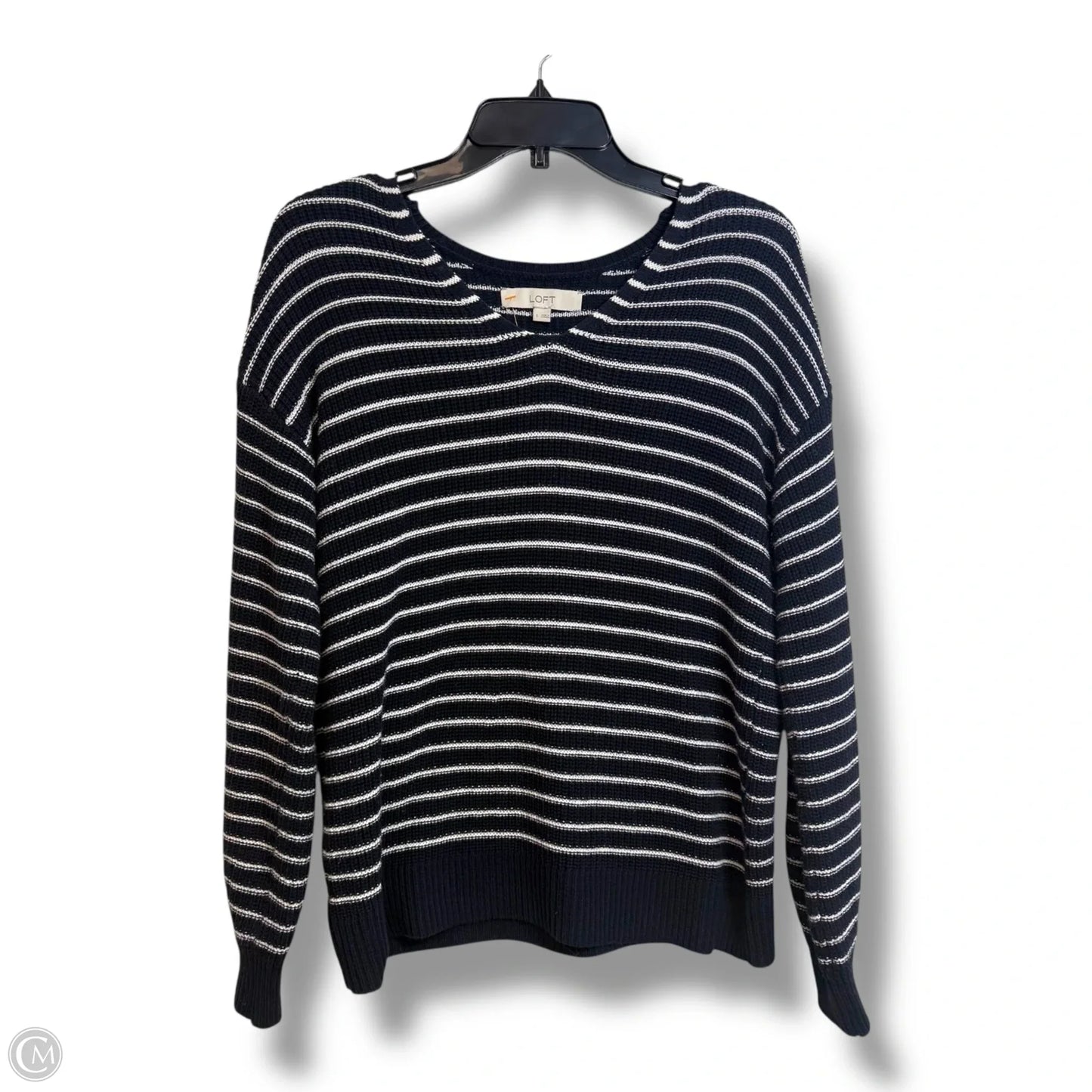 Sweater By Loft In Striped Pattern, Size: S