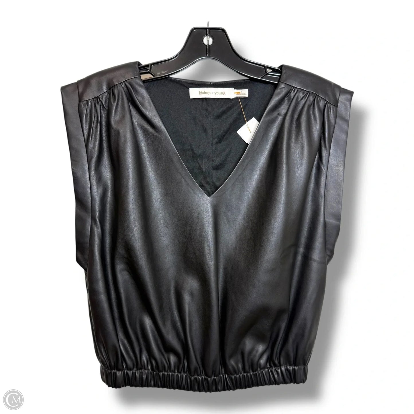 Top Sleeveless By Bishop + Young In Black, Size: S