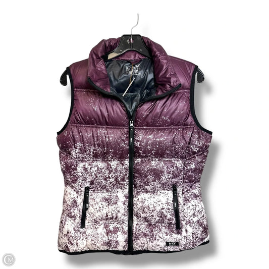 Vest Puffer & Quilted By Andrew Marc In Purple, Size: S