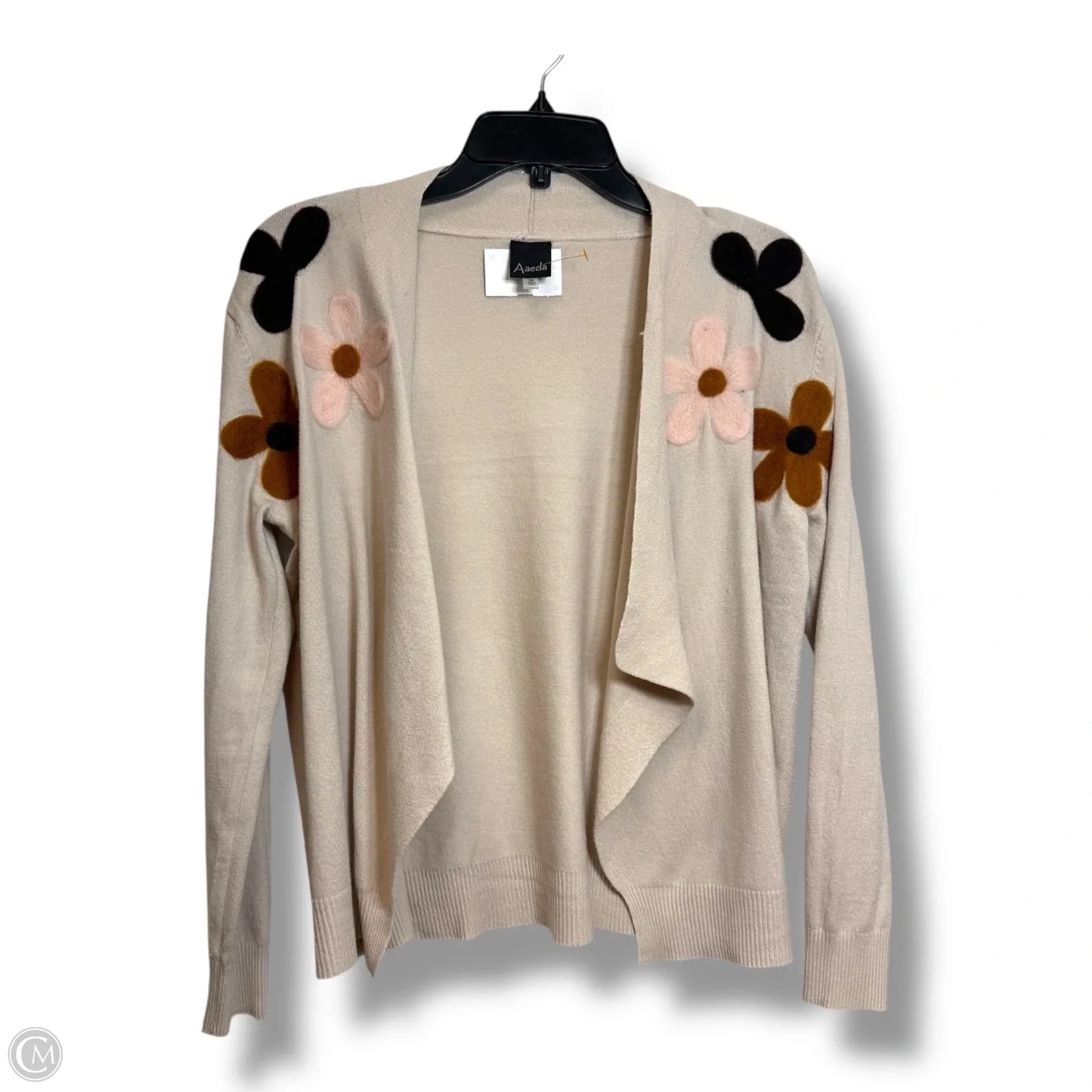 Cardigan By Clothes Mentor In Beige, Size: M