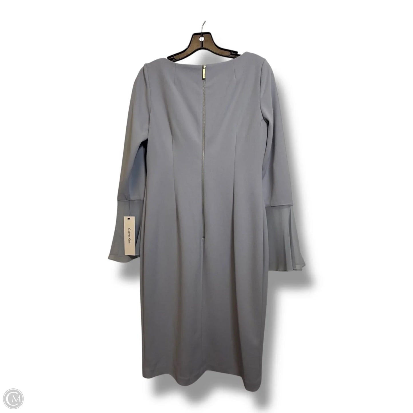 Dress Party Midi By Calvin Klein In Grey, Size: 8