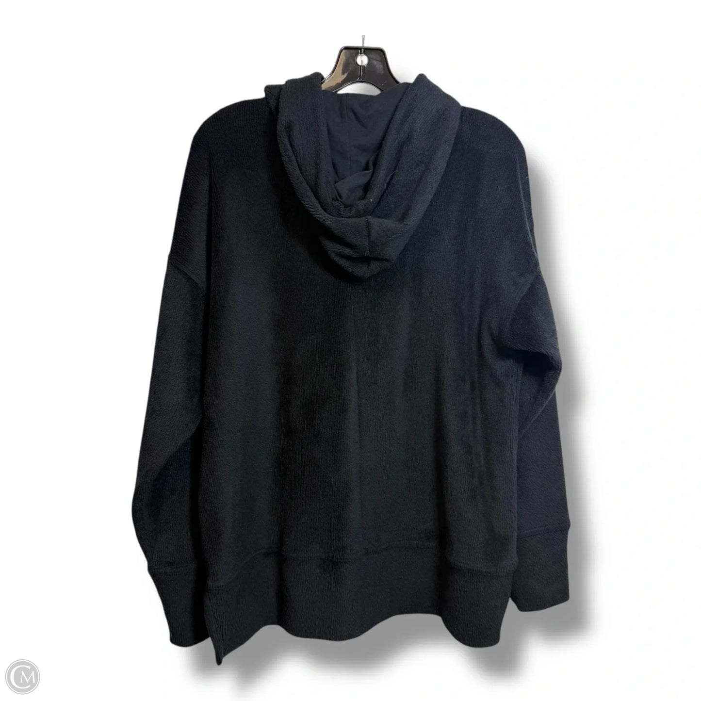 Athletic Top Long Sleeve Hoodie By Fabletics In Black, Size: S