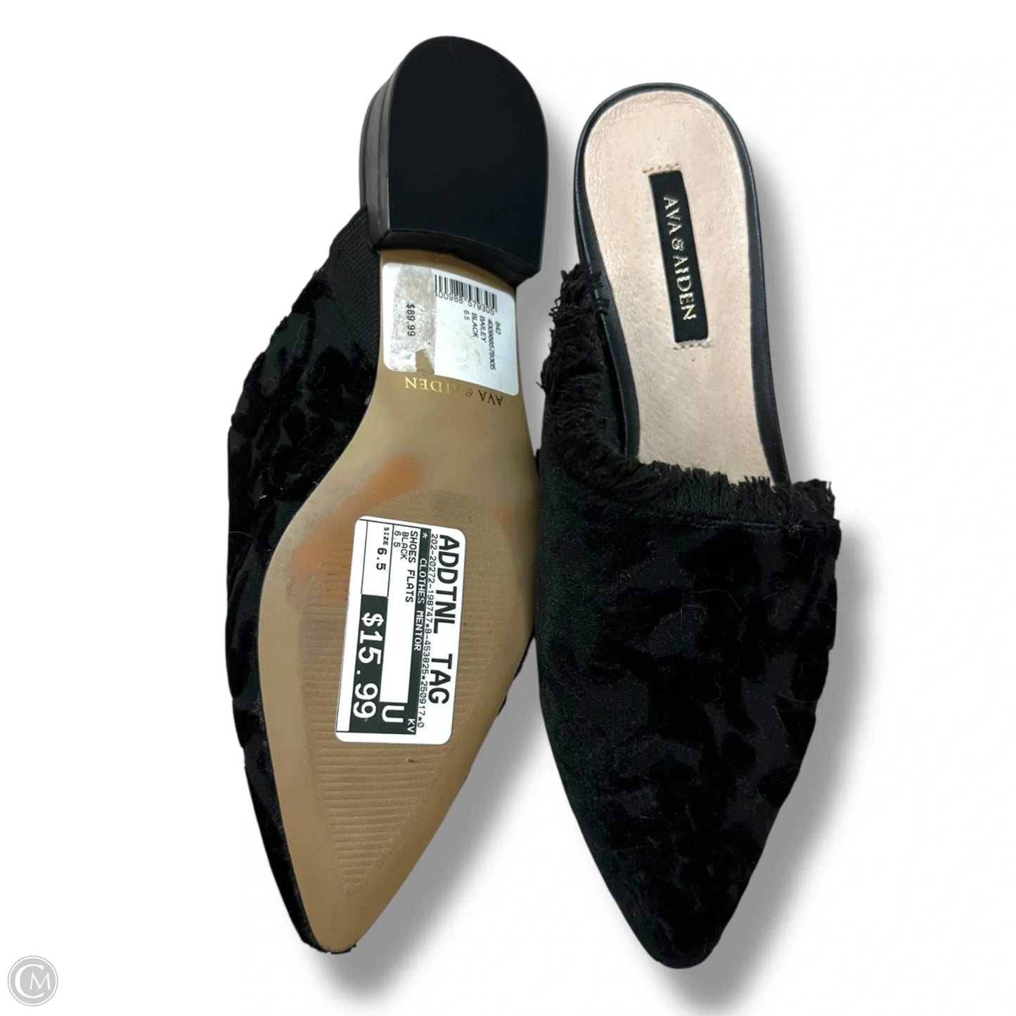 Shoes Flats By Clothes Mentor In Black, Size: 6.5