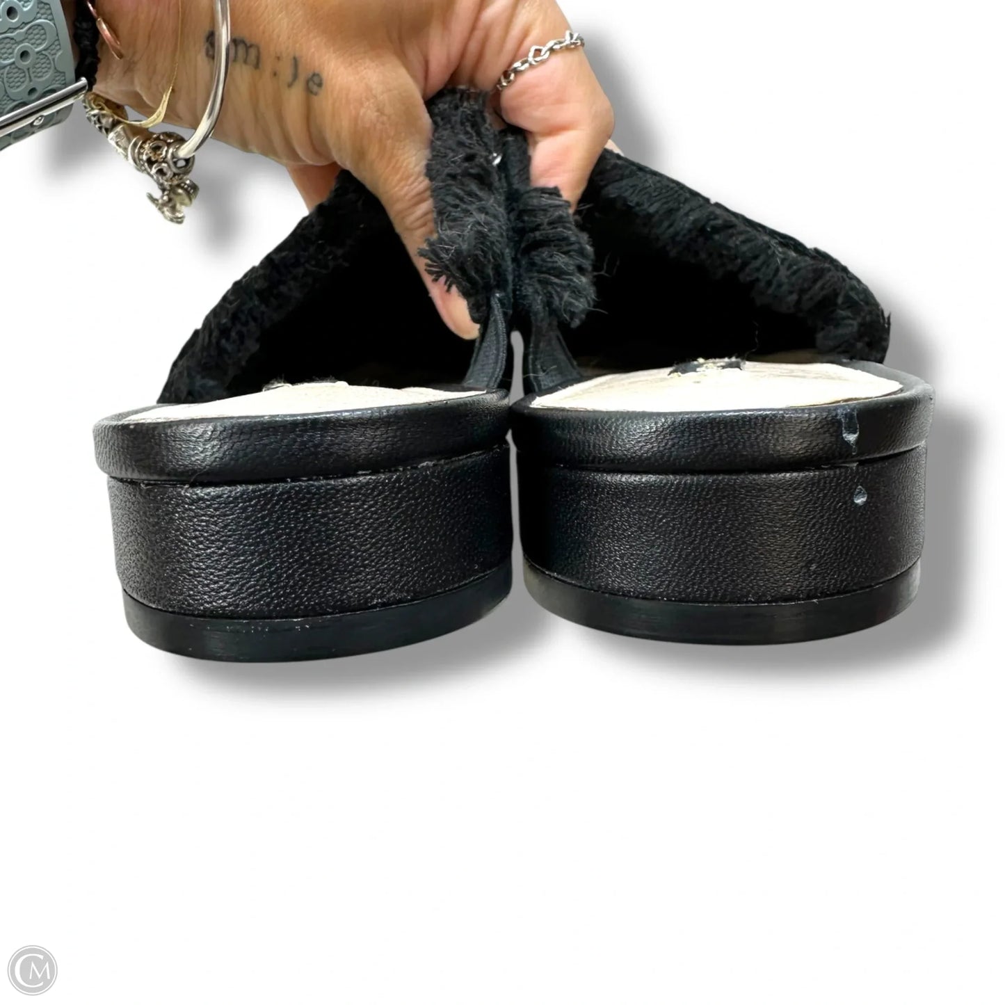 Shoes Flats By Clothes Mentor In Black, Size: 6.5