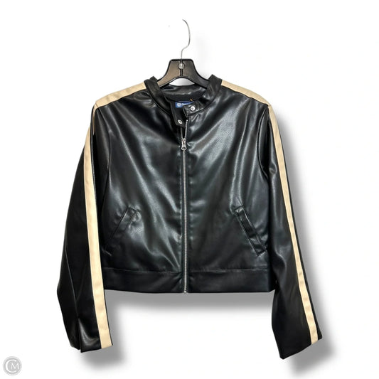 Jacket faux leather By Democracy In Black, Size: M