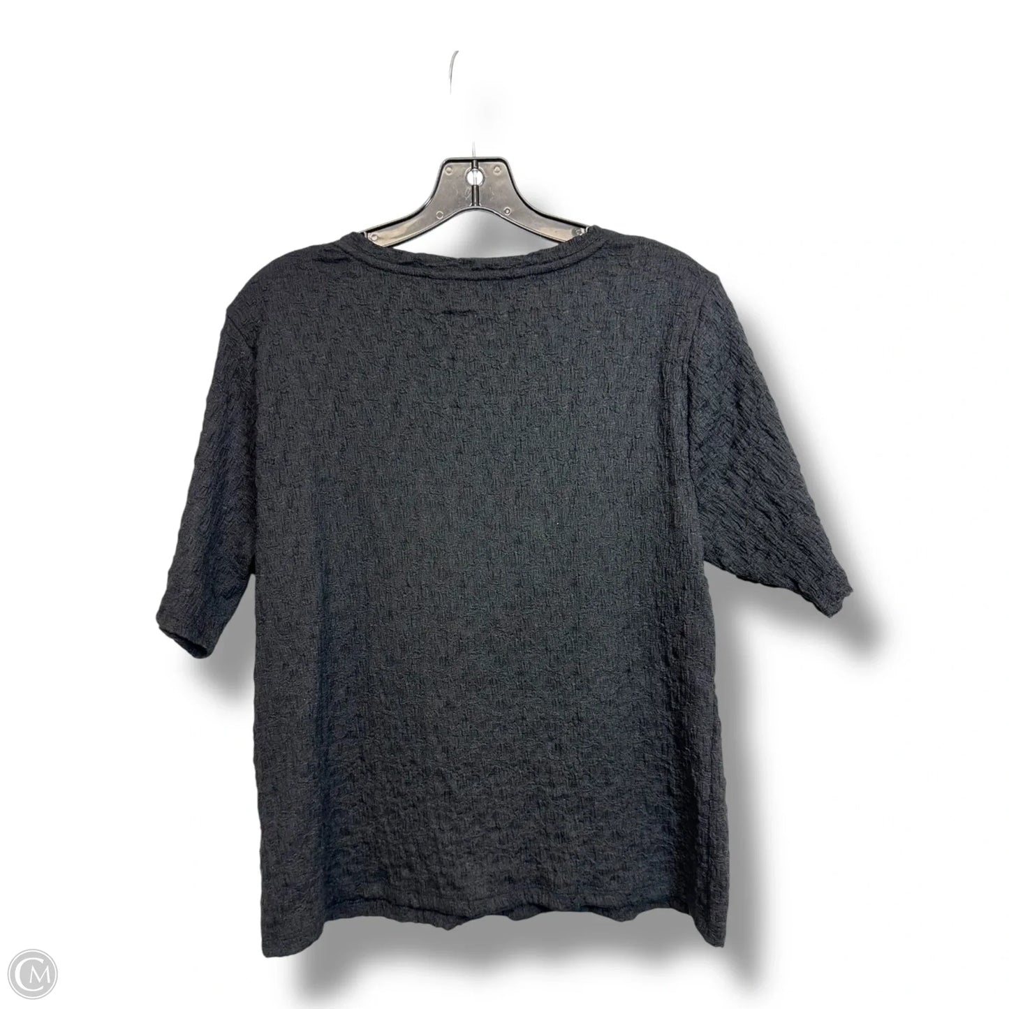Top Short Sleeve By Simply Vera In Black, Size: Xl