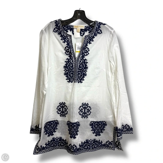 Tunic Long Sleeve By Michael By Michael Kors In Navy, Size: M