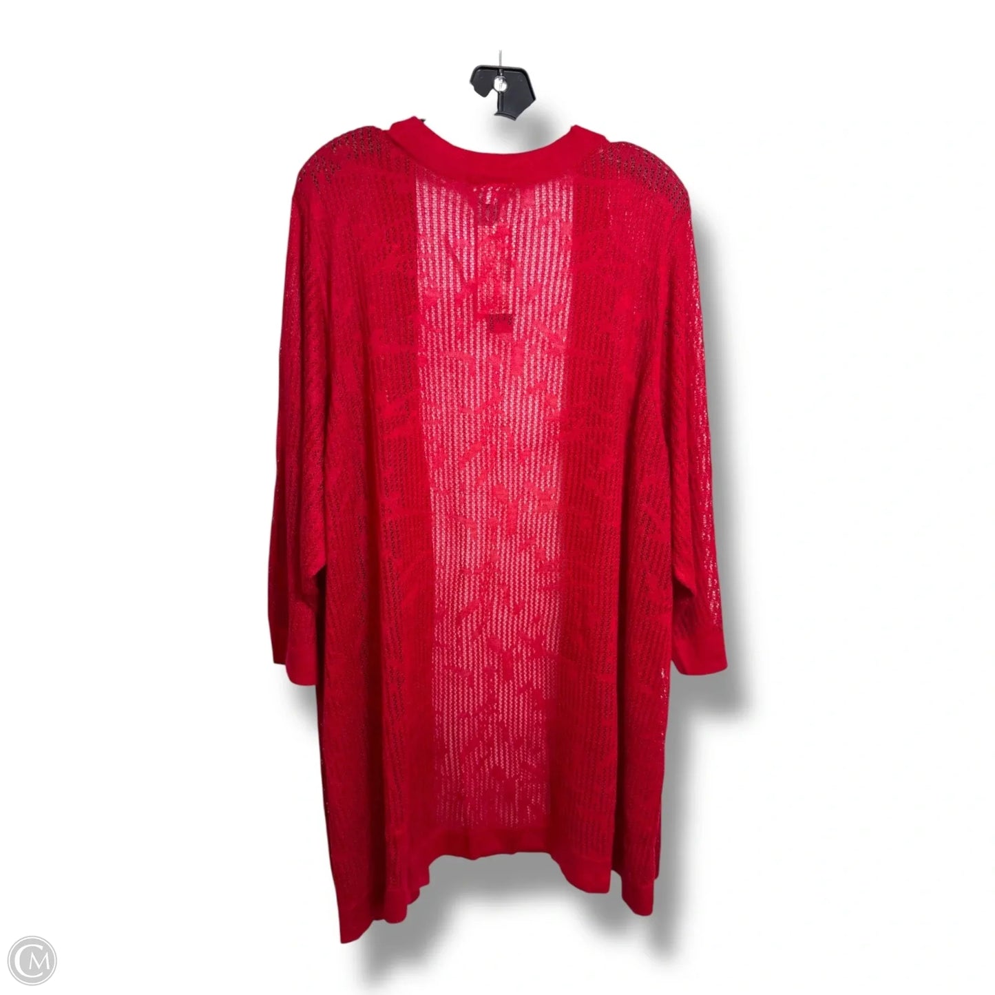 Cardigan By Catherines In Red, Size: 3x