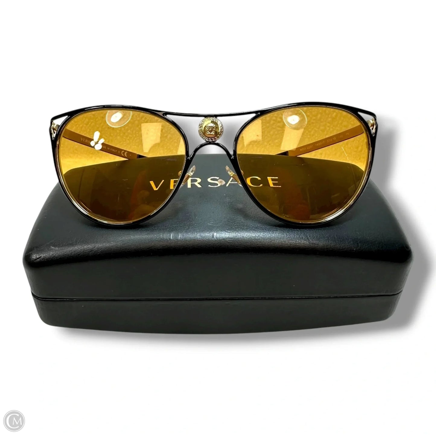 Sunglass Case Luxury Designer By Versace