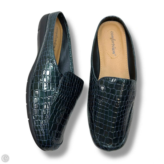 Shoes Flats By Comfortview In Navy, Size: 7.5