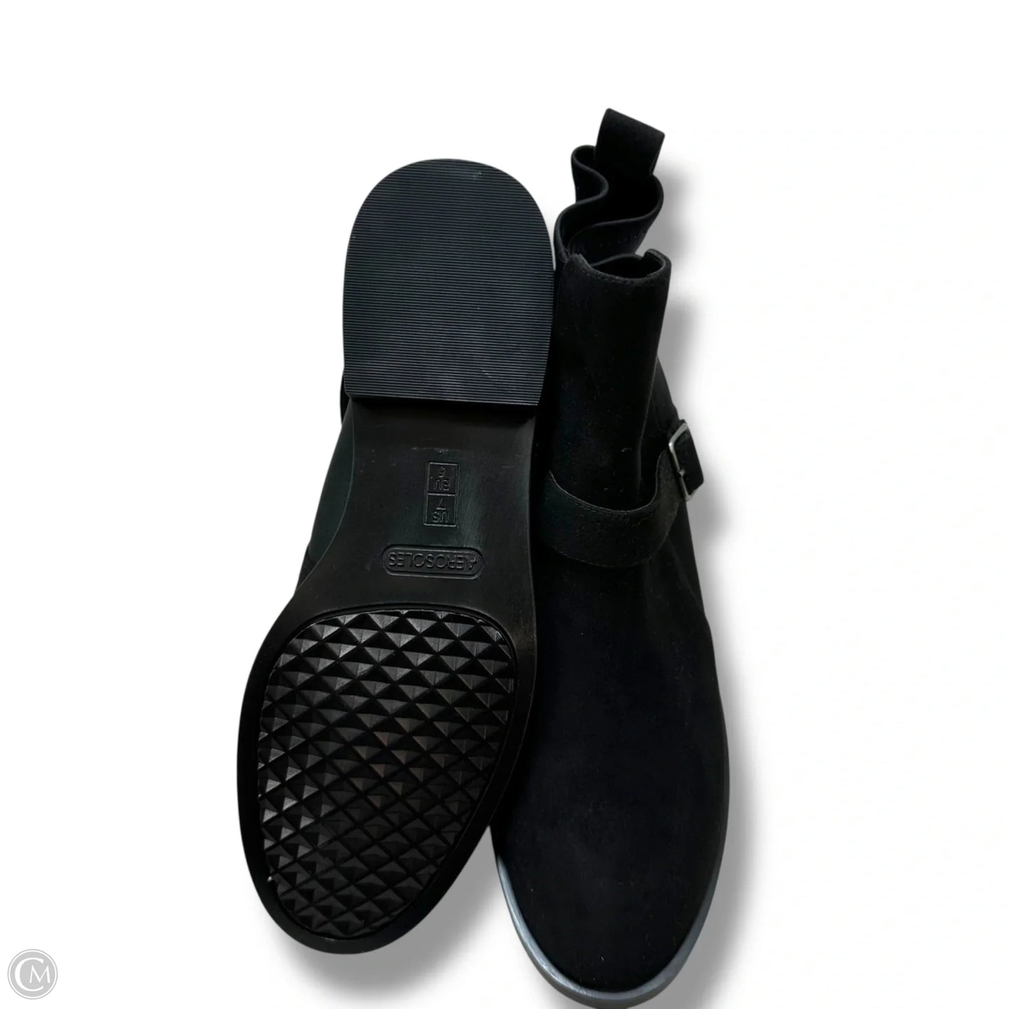 Boots Ankle Heels By Aerosoles In Black, Size: 7