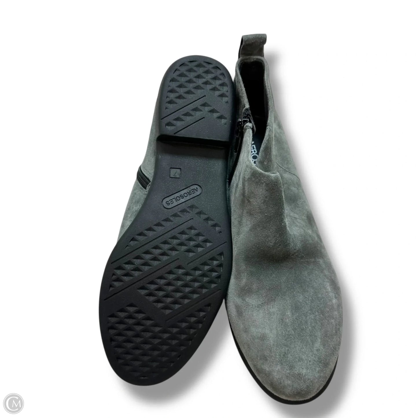 Boots Ankle Flats By Aerosoles In Grey, Size: 7