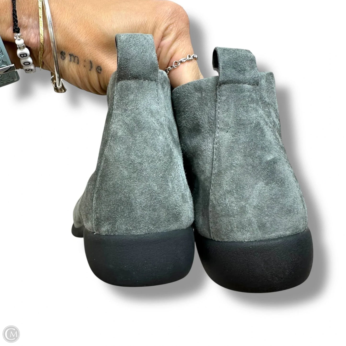 Boots Ankle Flats By Aerosoles In Grey, Size: 7