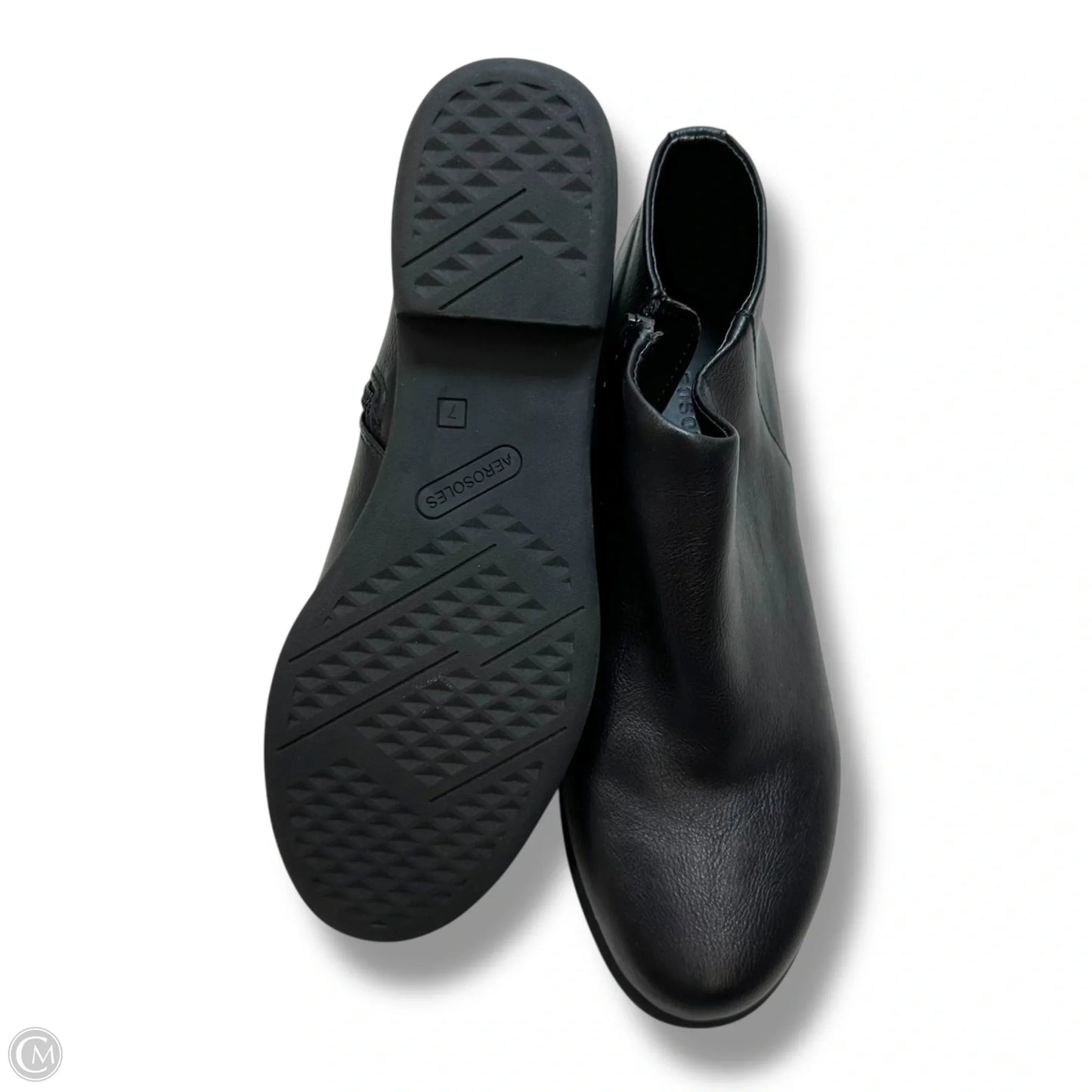 Boots Ankle Flats By Aerosoles In Black, Size: 7