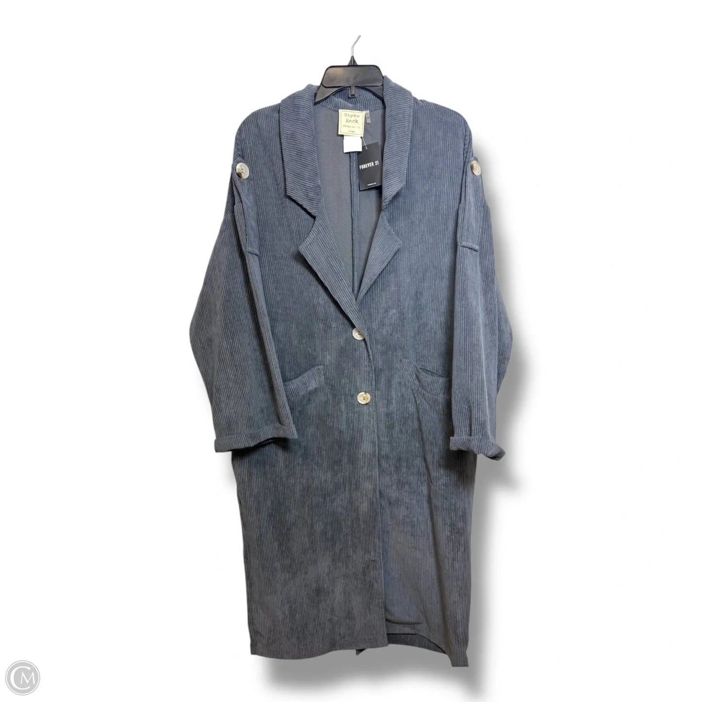 Jacket Other By Forever 21 In Blue, Size: L