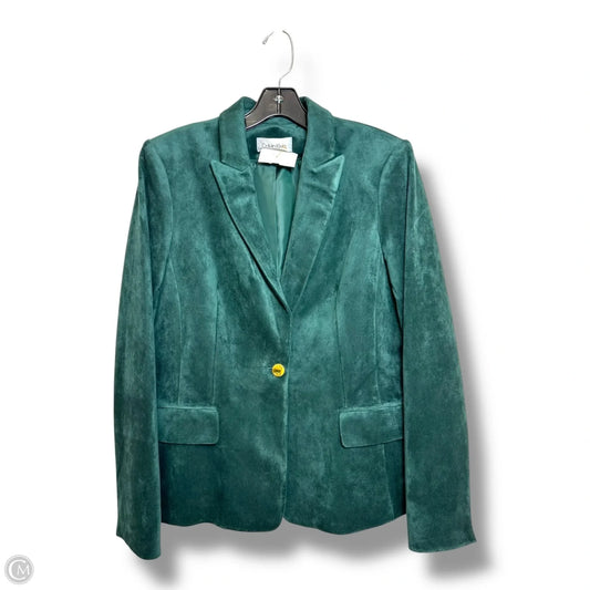 Blazer By Calvin Klein In Green, Size: 10
